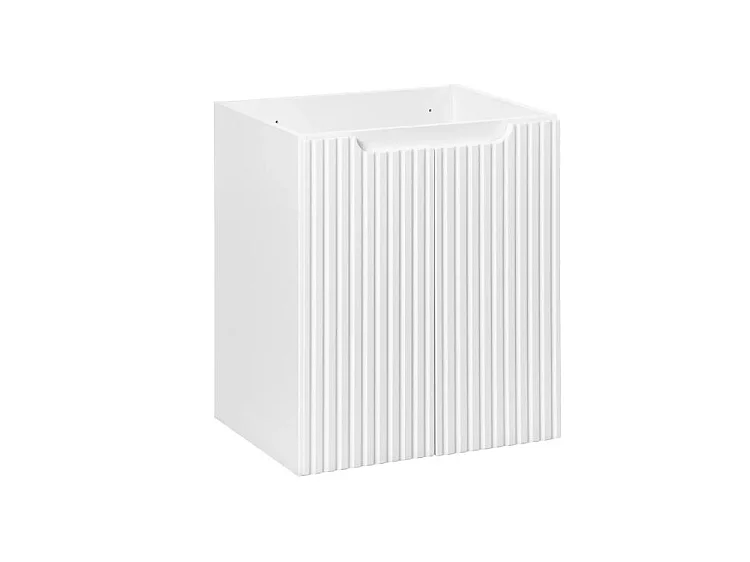 NOVA 2-deurs wandmeubel - Modern badkamermeubilair-Wit-Breedte 50 cm