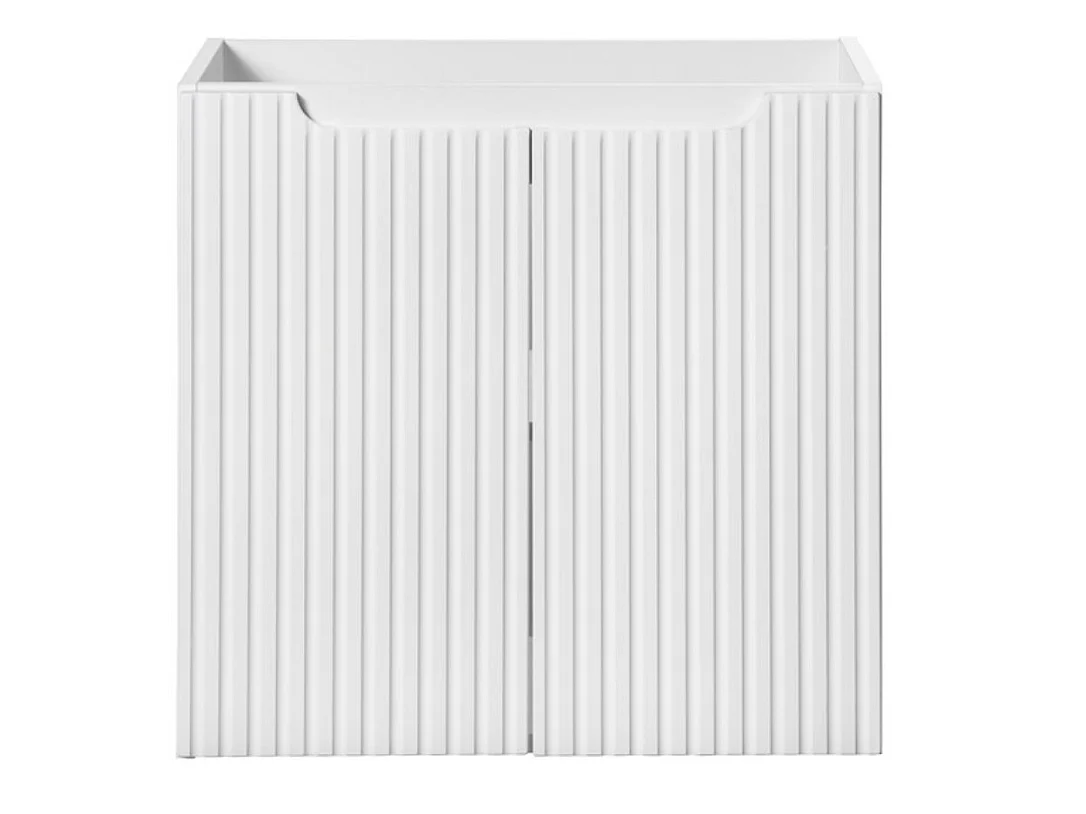 NOVA 2-deurs wandmeubel - Modern badkamermeubilair-Wit-Breedte 50 cm
