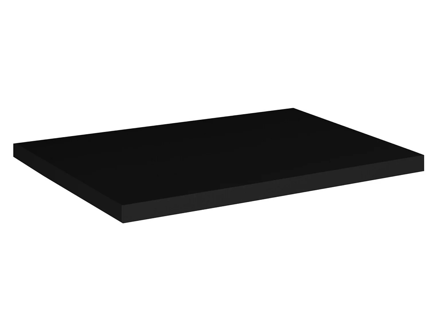 Meuble salle de bain suspendu 2 tiroirs NOVA 50cm avec vasque GAJA – Élégance minimaliste et gain de place-Noir
