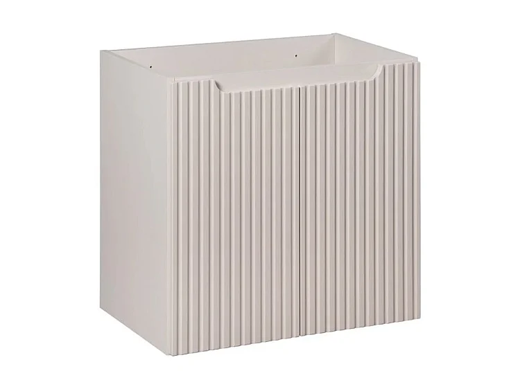 Meuble sous vasque suspendu 2 portes NOVA - Meuble salle de bain moderne-Taupe-Largeur 60 cm
