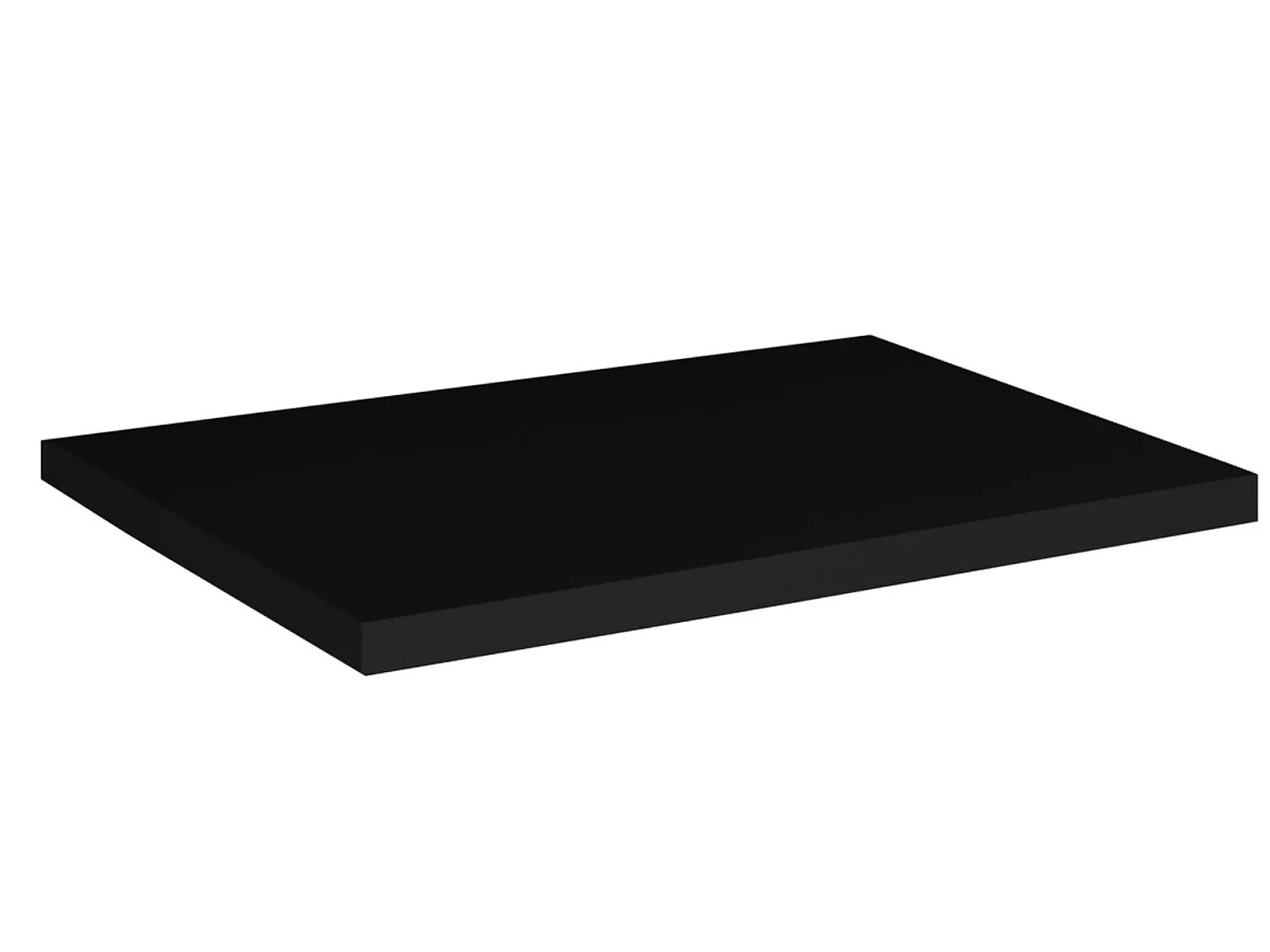 Meuble suspendu 2 tiroirs avec vasque ovale blanche NOVA-Noir-Largeur 60 cm