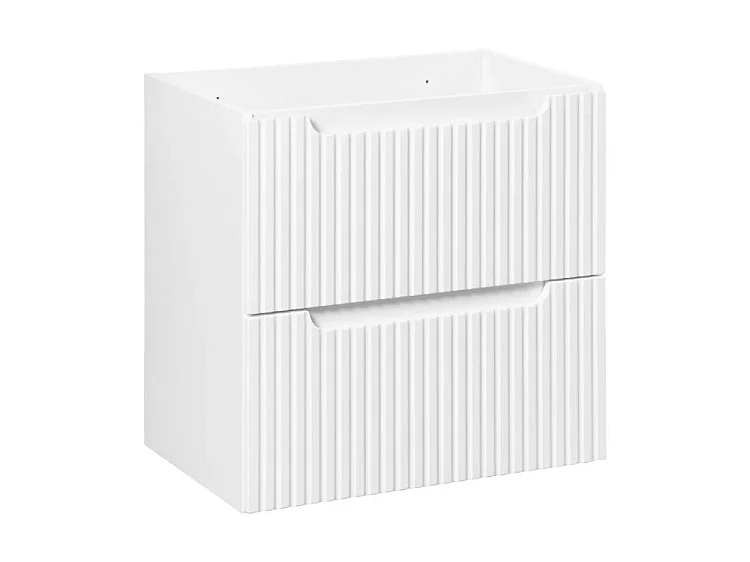 Mueble de baño suspendido NOVA con 2 cajones – Muebles de baño modernos-Blanco-Anchura 60 cm