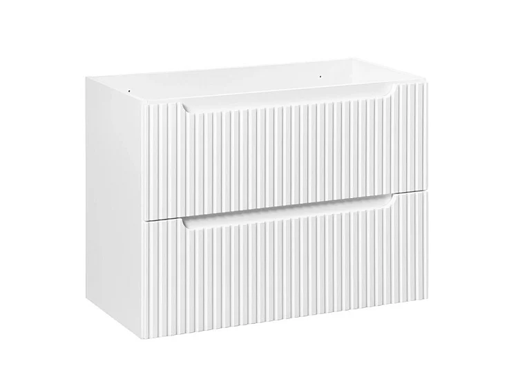 Mueble de baño suspendido NOVA con 2 cajones – Muebles de baño modernos-Blanco-Anchura 60 cm