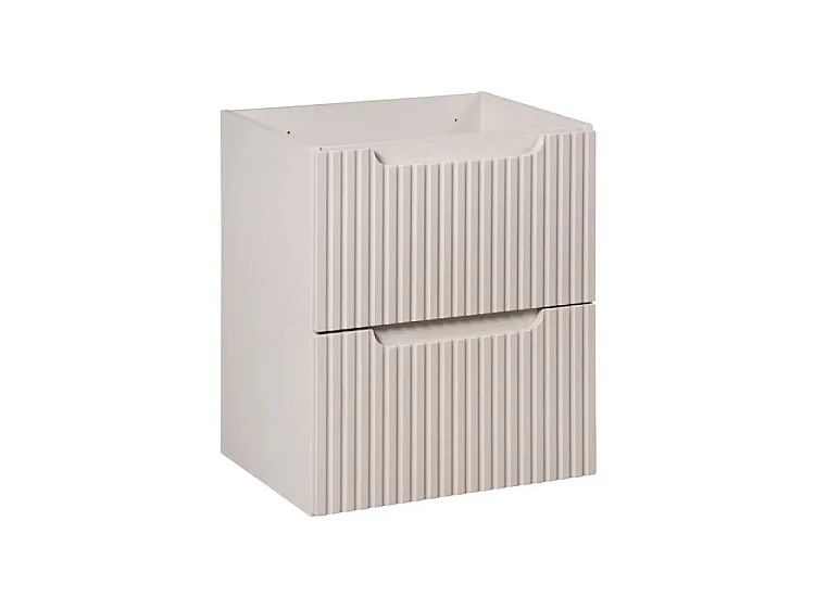 Meuble sous vasque suspendu 2 tiroirs NOVA – Meuble salle de bain moderne-Taupe-Largeur 50 cm