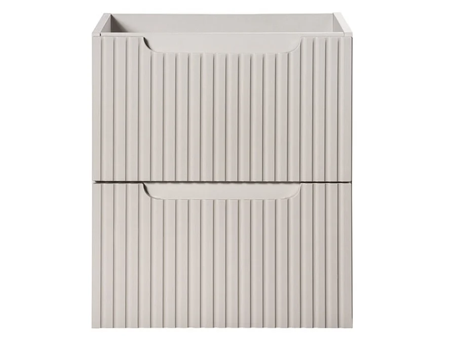Meuble sous vasque suspendu 2 tiroirs NOVA – Meuble salle de bain moderne-Taupe-Largeur 50 cm