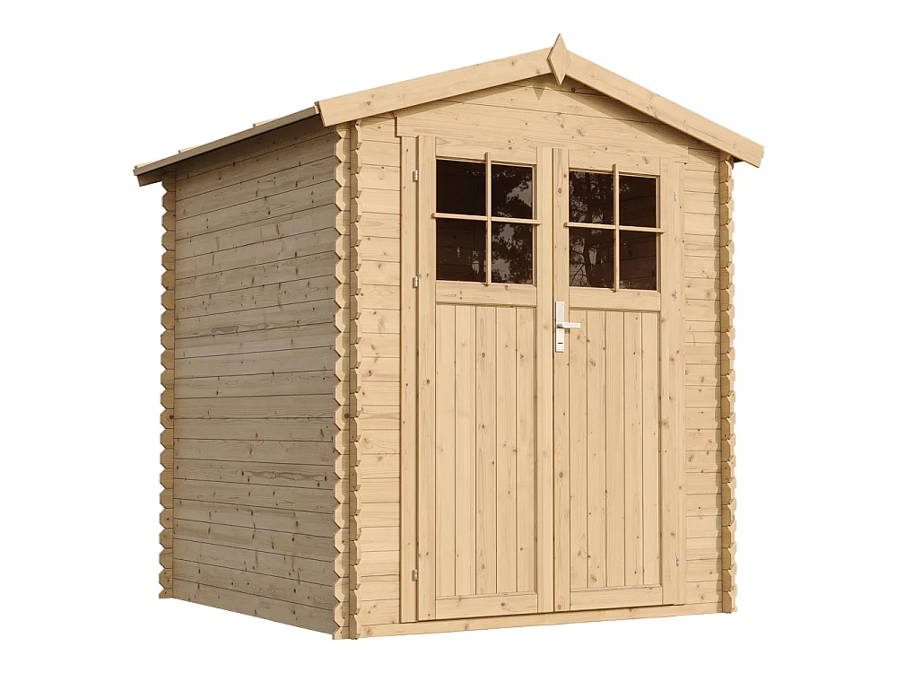 Holz-Gartenhaus mit imprägniertem boden - 186x196xH224 cm / 2.82 m² - M320F+M320G
