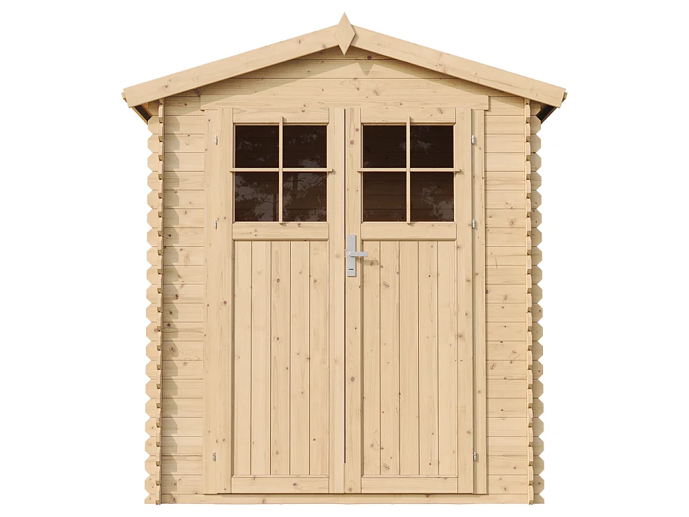 Holz-Gartenhaus mit imprägniertem boden - 186x196xH224 cm / 2.82 m² - M320F+M320G