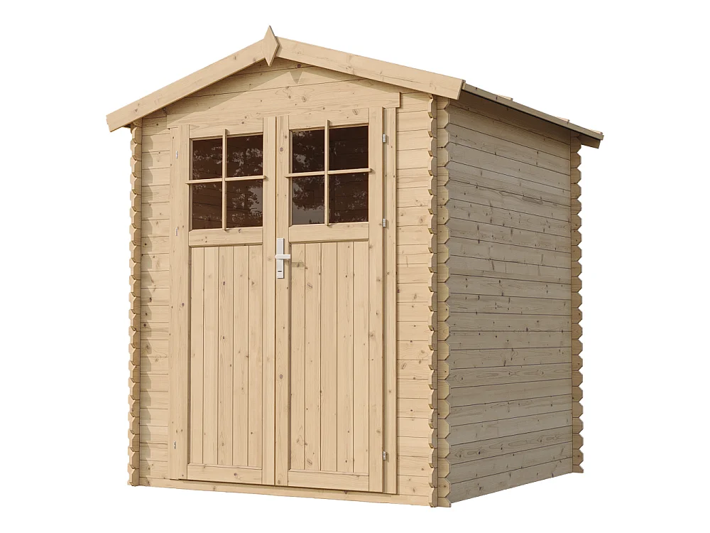 Holz-Gartenhaus mit imprägniertem boden - 186x196xH224 cm / 2.82 m² - M320F+M320G