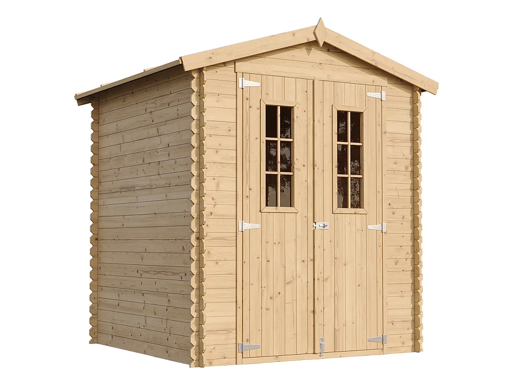 Holz-Gartenhaus mit imprägniertem boden - 186x196xH224 cm / 2.82 m² - M320C+M320G