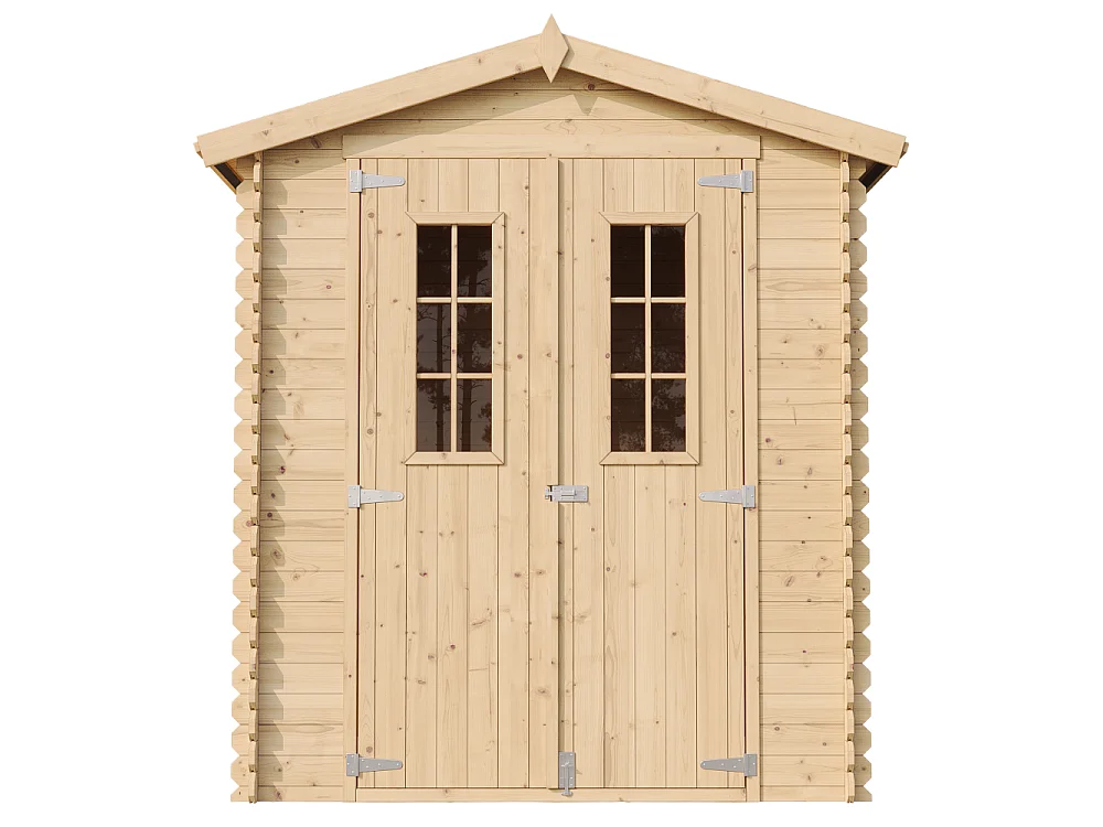 Holz-Gartenhaus mit imprägniertem boden - 186x196xH224 cm / 2.82 m² - M320C+M320G