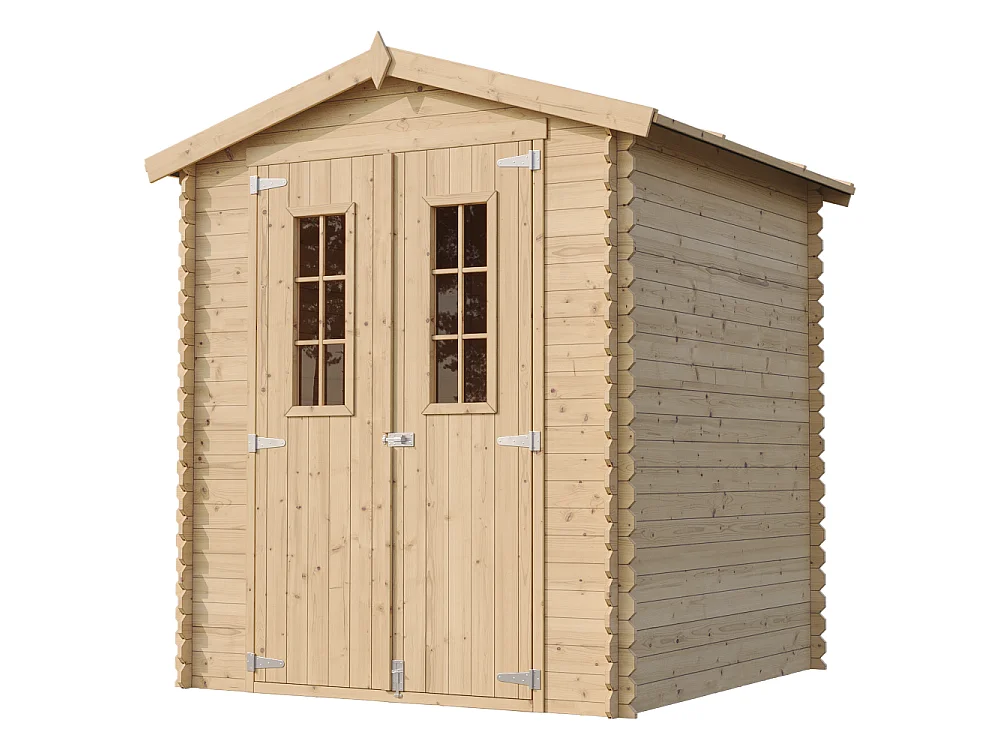 Holz-Gartenhaus mit imprägniertem boden - 186x196xH224 cm / 2.82 m² - M320C+M320G