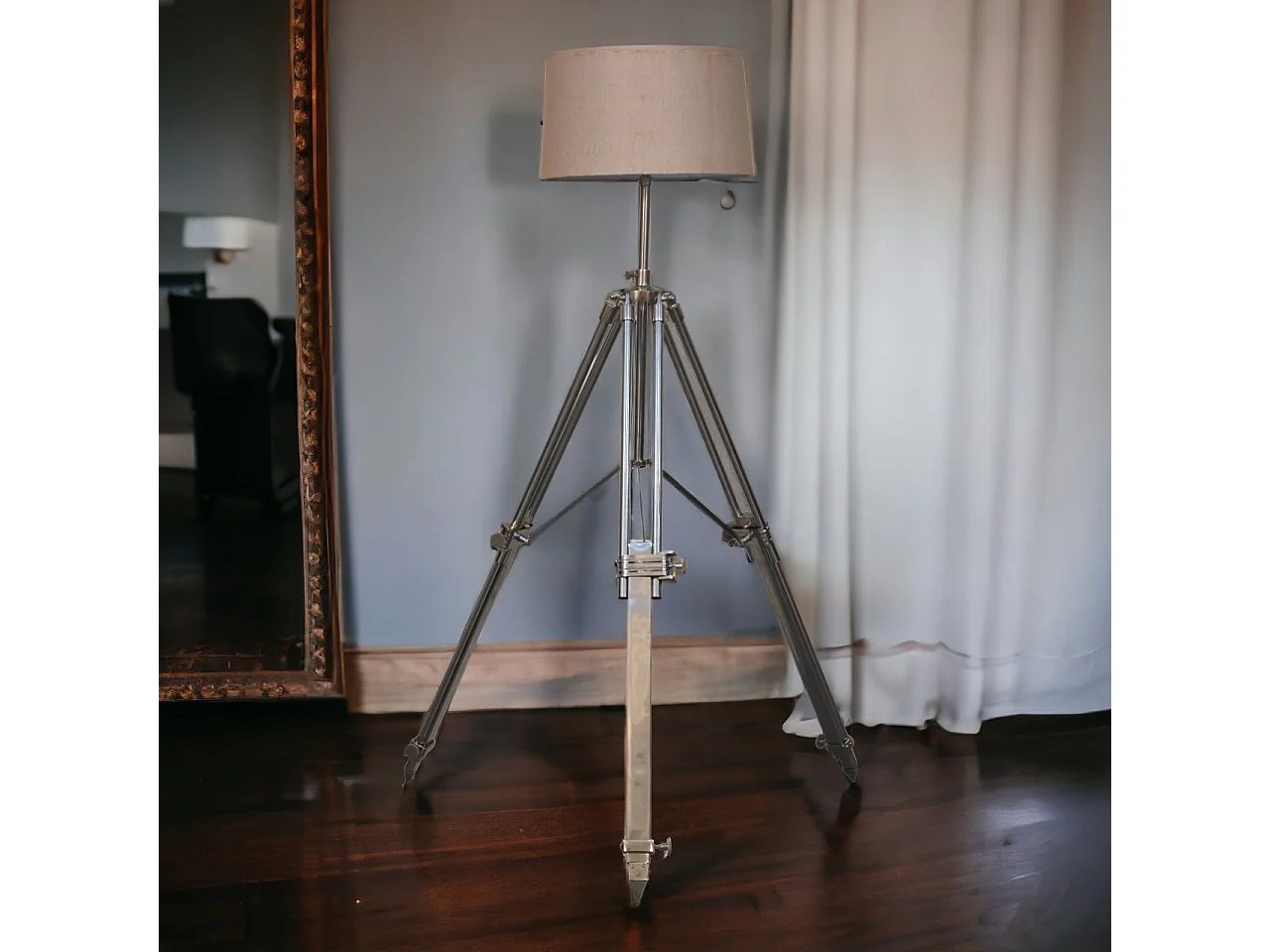 Artisan Furniture Chrome Tripod Lamp