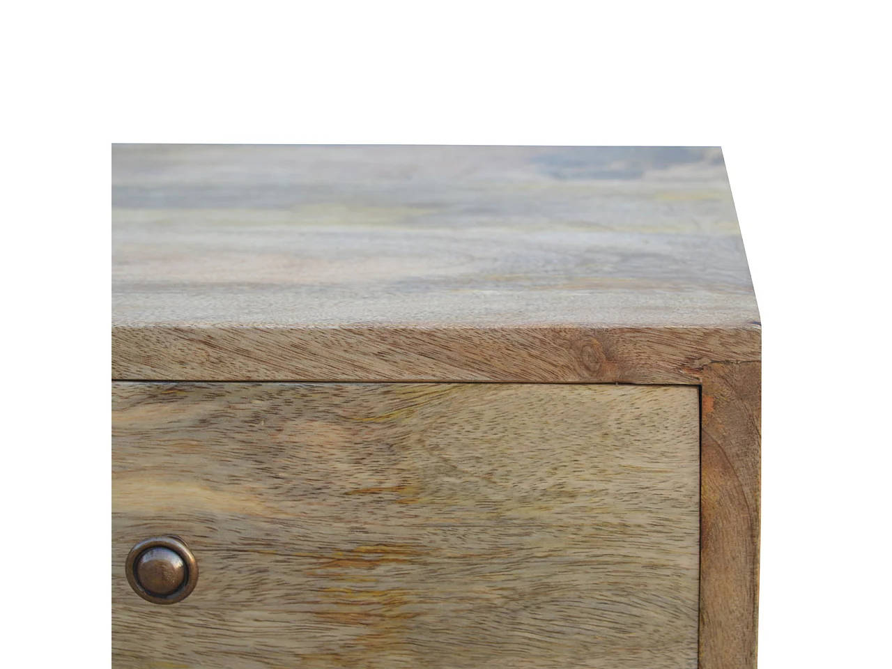 Artisan Furniture Solid Wood Wall Nordic Style 4 Drawer Multi Bedside, 4 Drawers, Brown