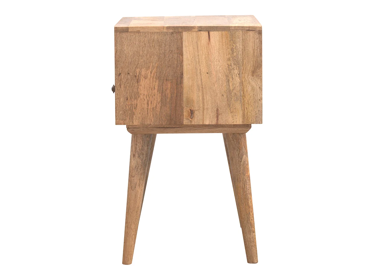 Artisan Furniture Solid Wood Modern Bedside with Open Slot, Beige, 1 Drawer