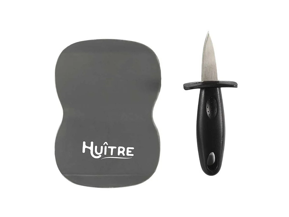 Ensemble couteau à huîtres avec son support de maintient