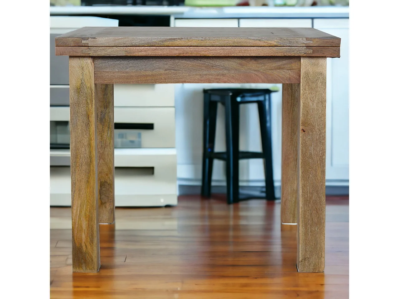 Artisan Furniture Solid Wood Extendable Butterfly Dining Table, Brown