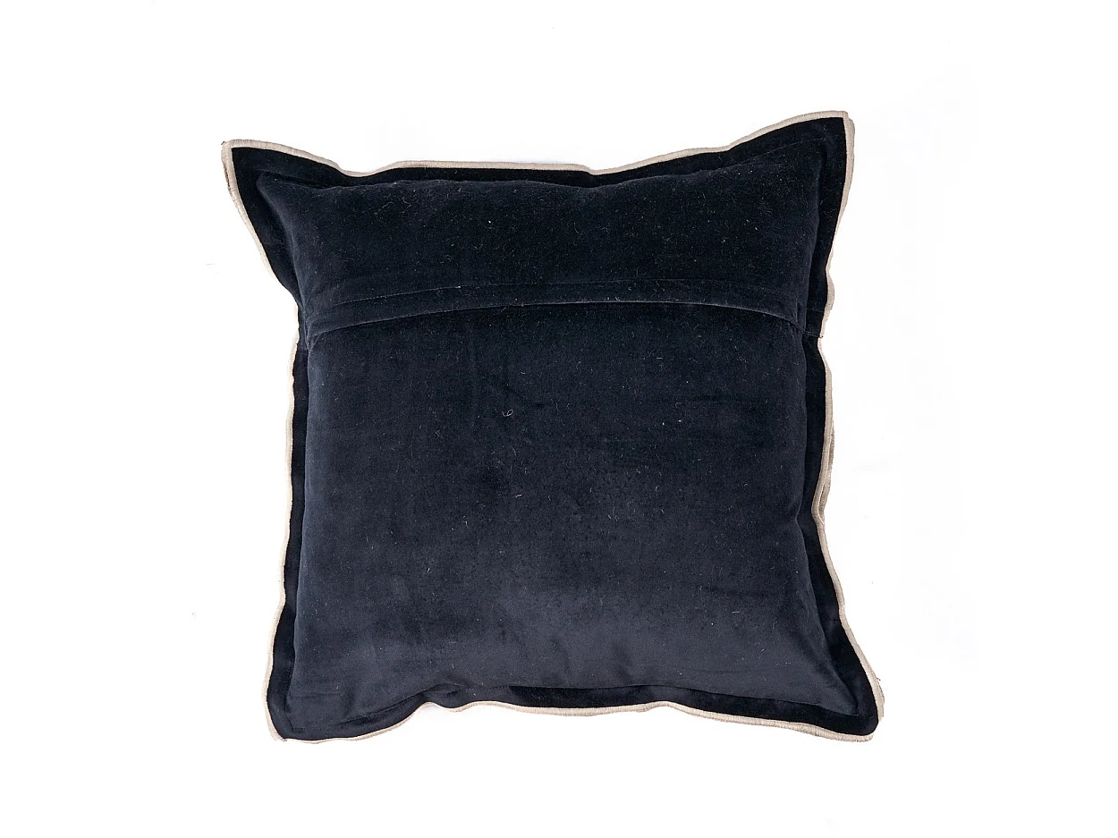 La Housse de Coussin Nordic Stripe - Noir Naturel - 50x50