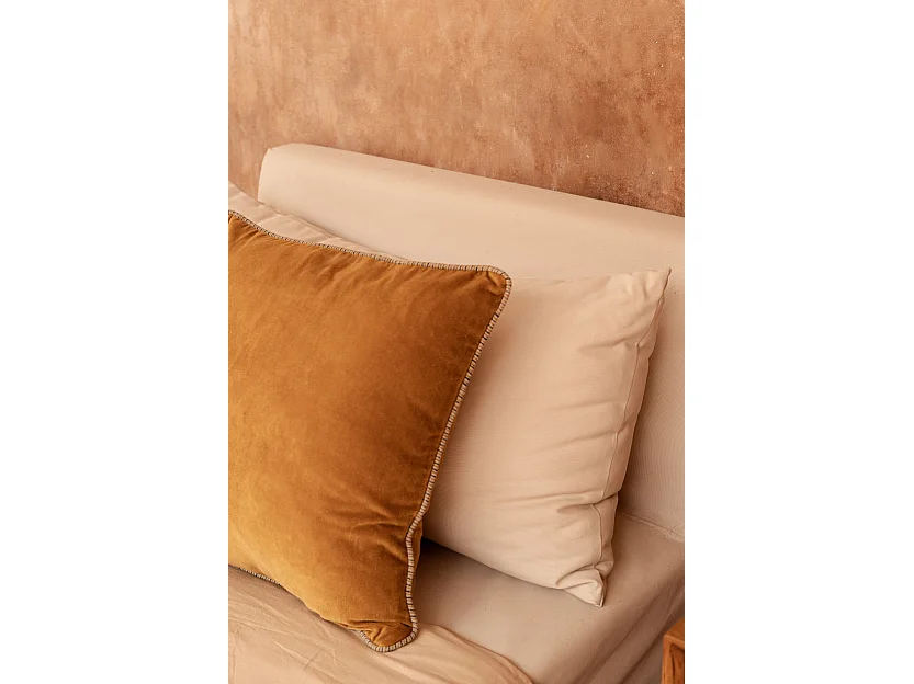 La Velvet Crush Funda de Cojín - Mostaza - 50x50