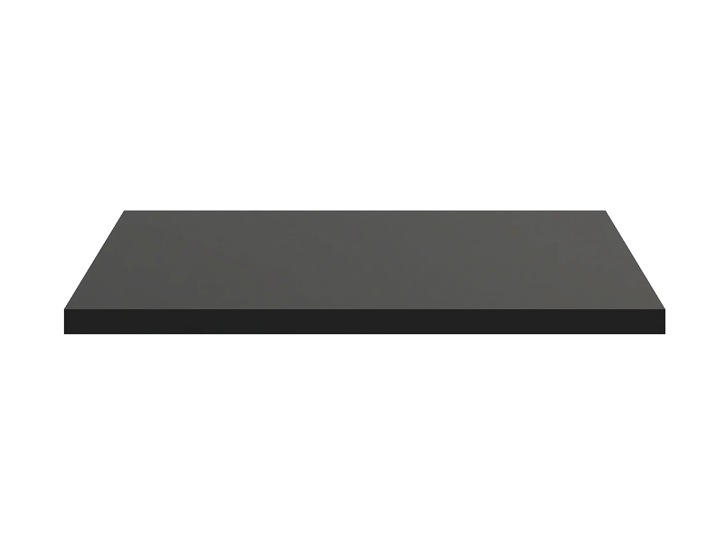 Plan de travail 60cm - Noir Mat Profond