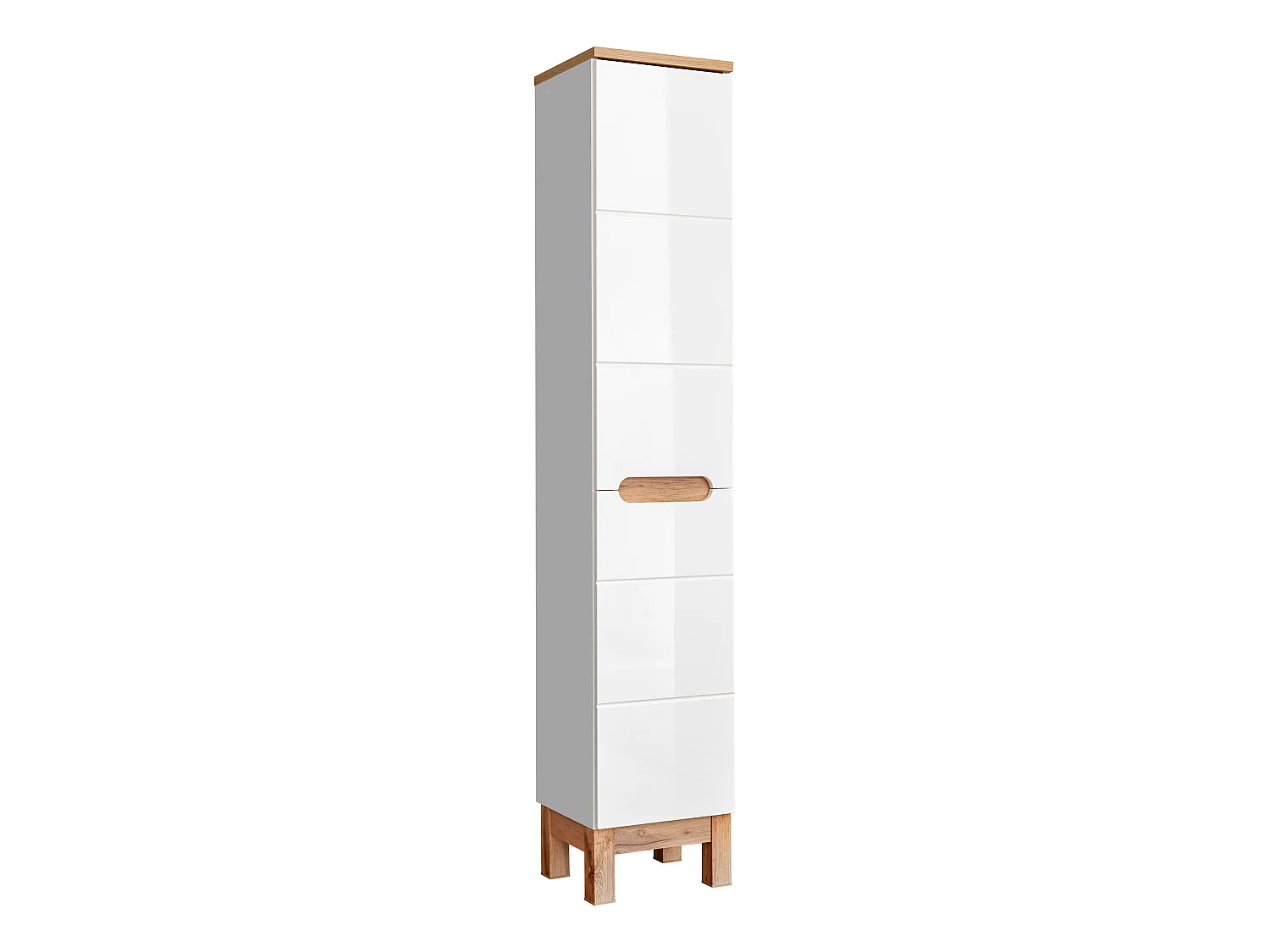 Set Bali White 80cm con lavabo e armadio alto
