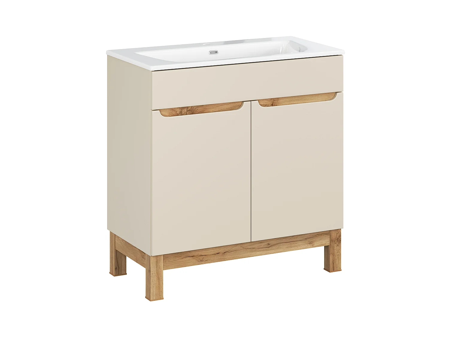 Conjunto de muebles de 80cm con lavabo SKY - Bali Cashmere