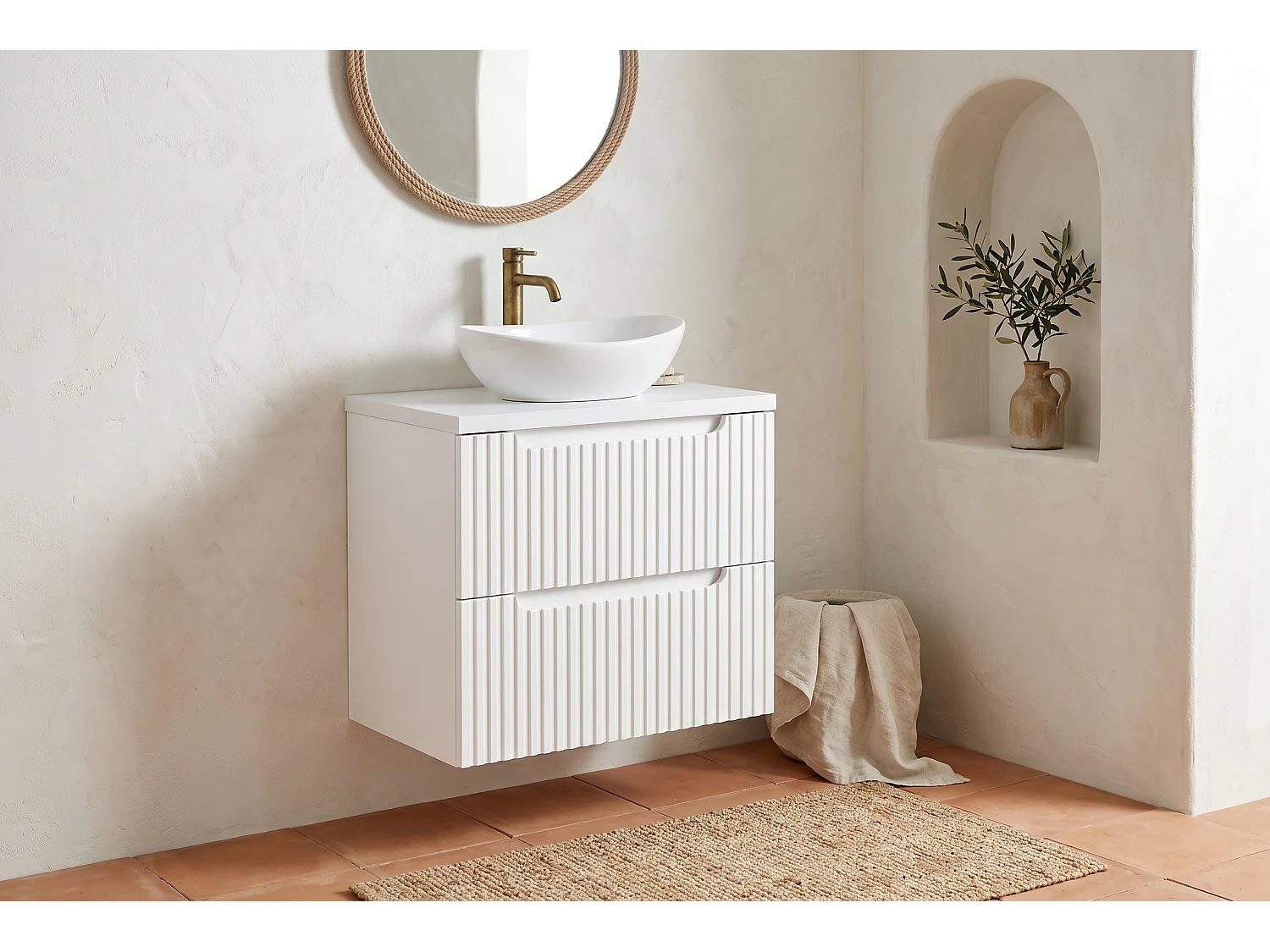 Mobile Verona con lavabo da 60 cm e piano di lavoro