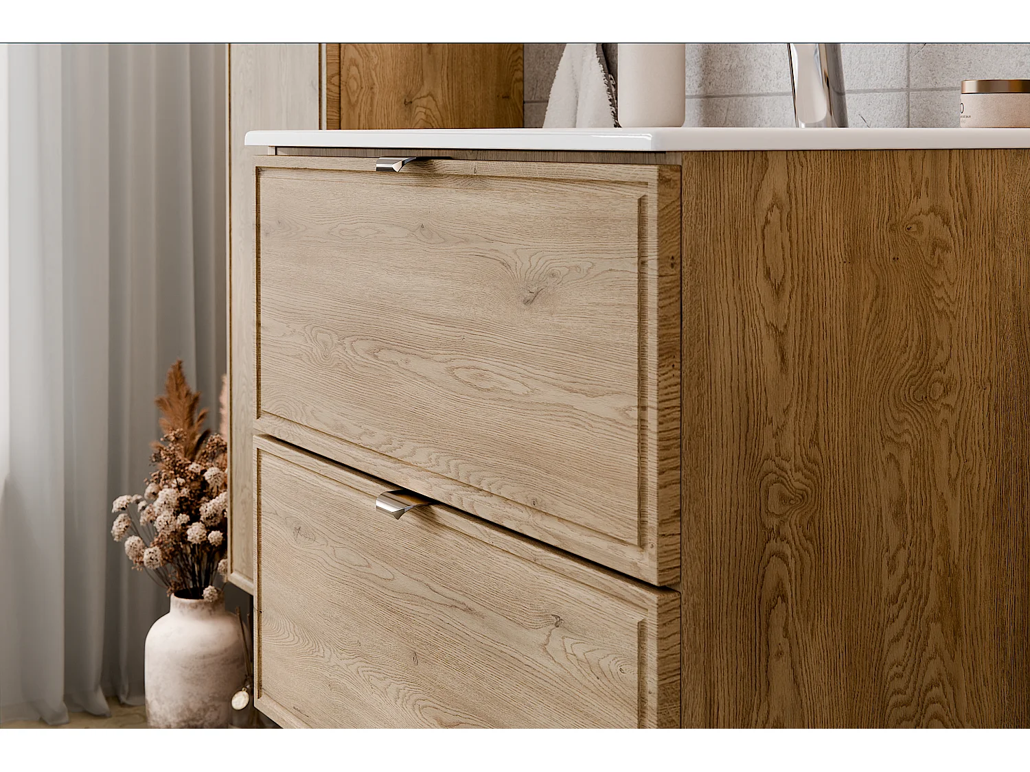 Set di mobili Terra Cremona 60cm con piano di lavoro