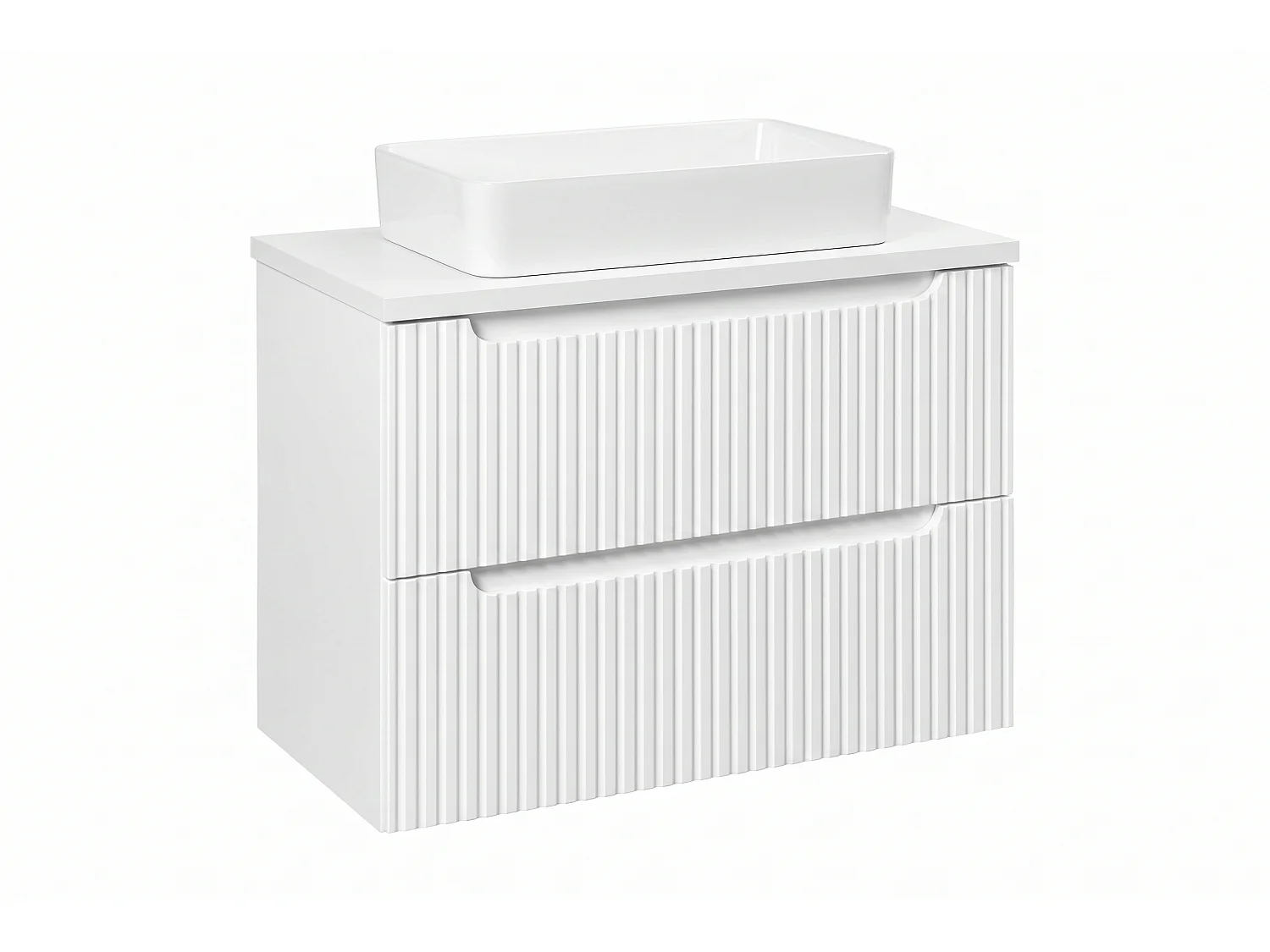 Meuble Herto avec lavabo de 80 cm et plan de travail
