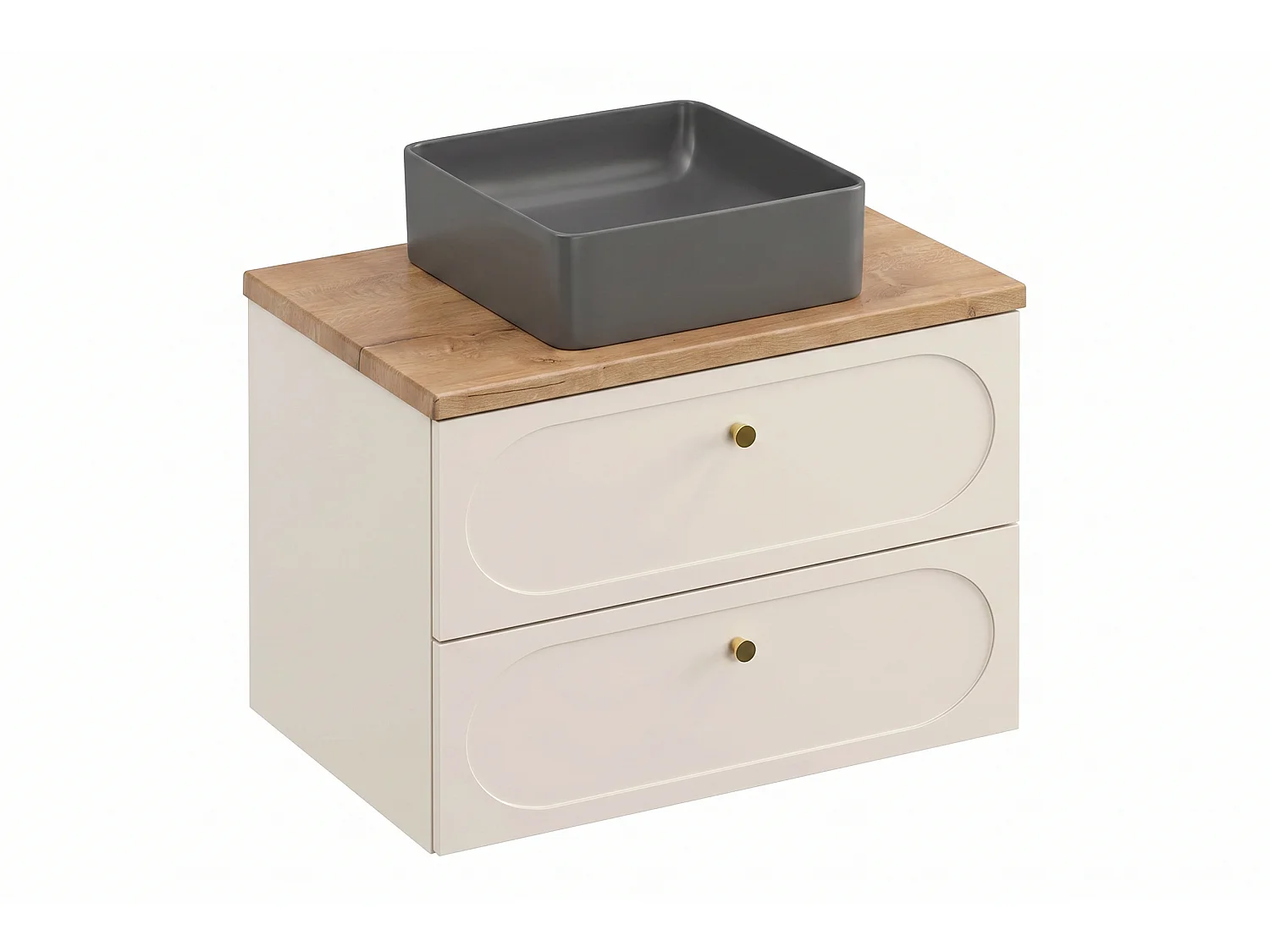 Mobile Terso con lavabo da 60 cm e piano di lavoro