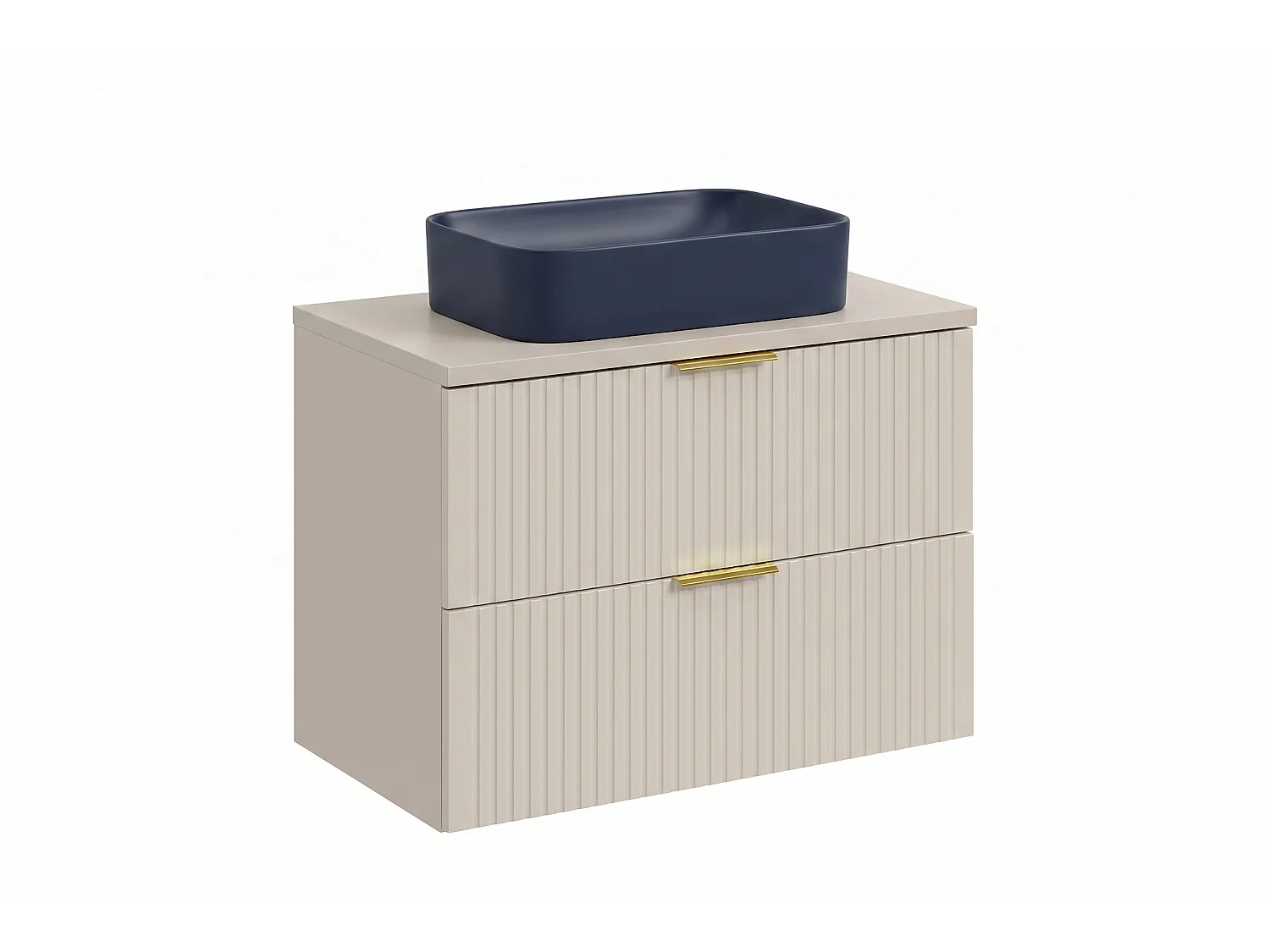 Mobile Ilaro con lavabo da 80 cm e piano di lavoro