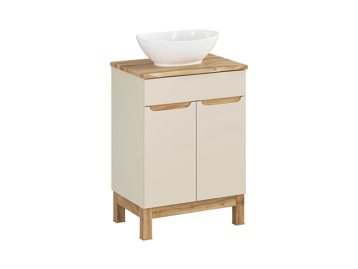 Conjunto de muebles Bali Cashmere con encimera y lavabo Lola