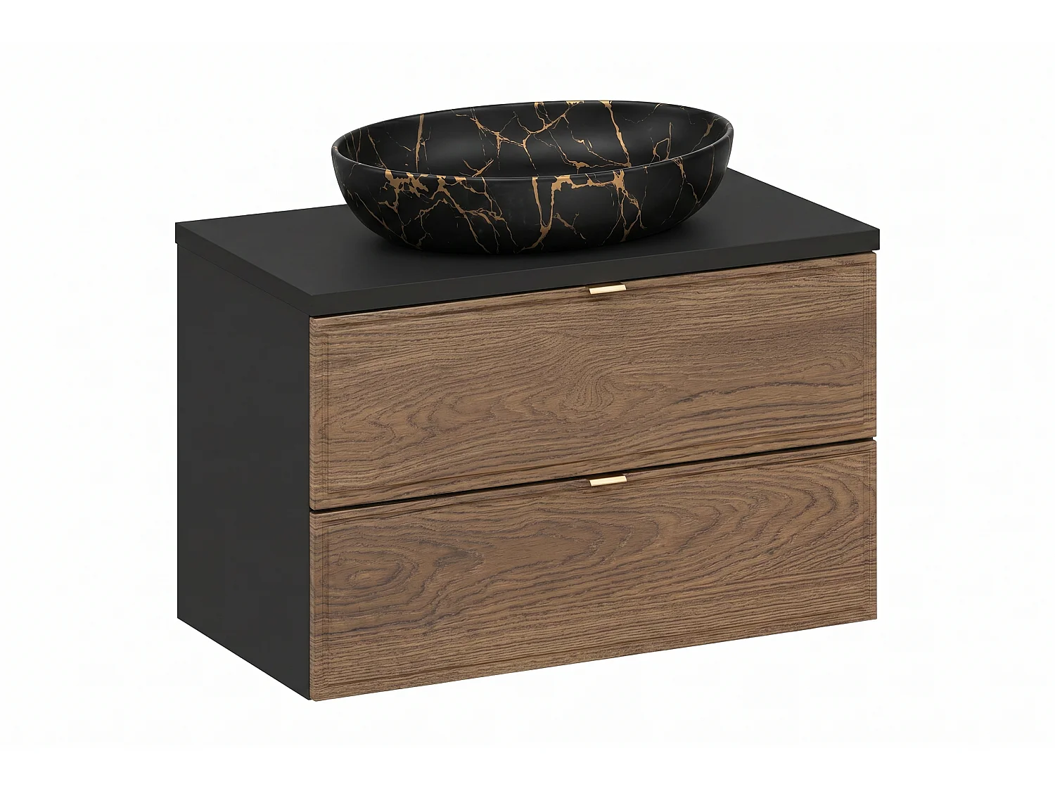 Meuble Prado avec lavabo de 80 cm et plan de travail