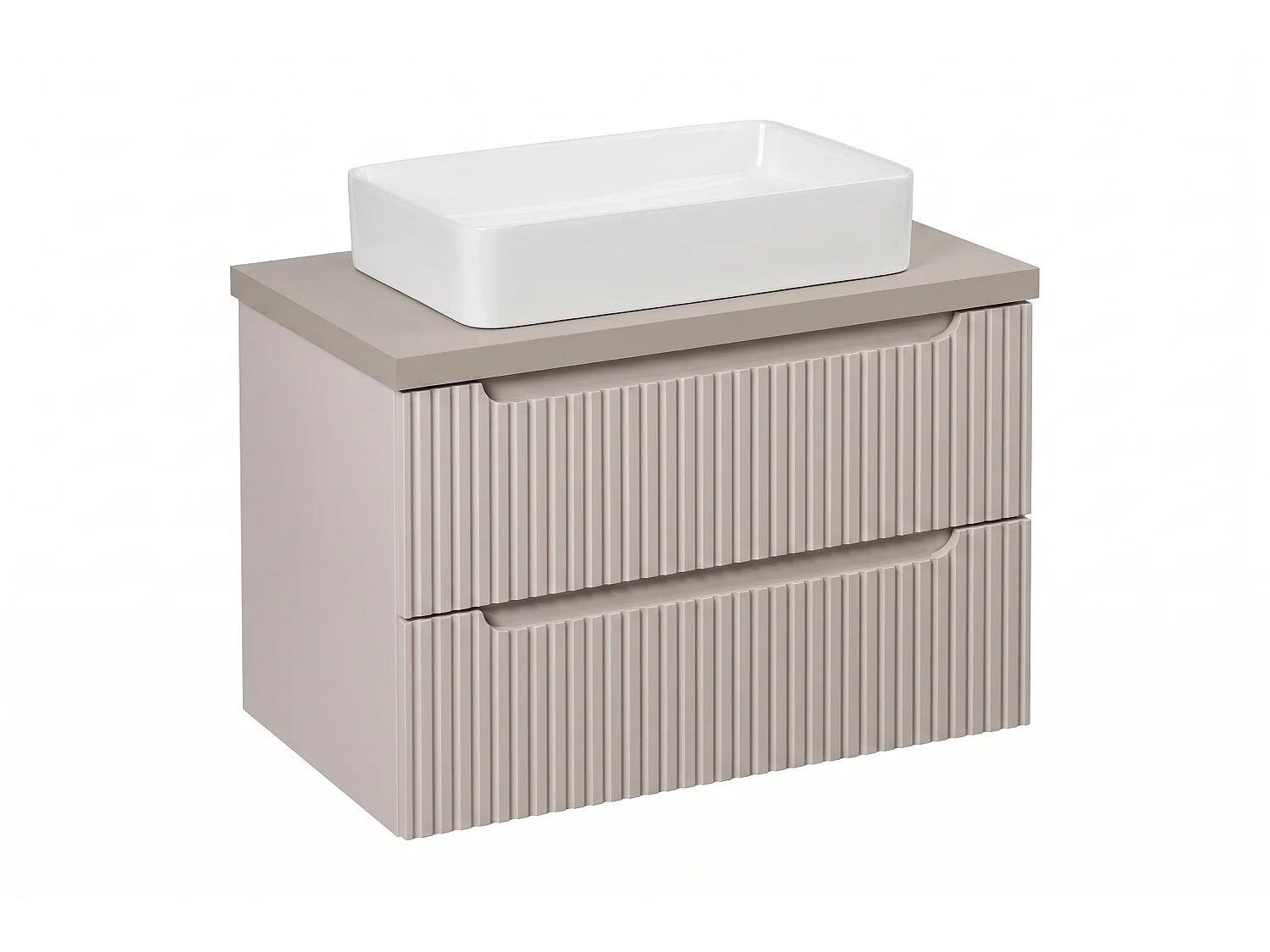 Mobile Canto con lavabo da 80 cm e piano
