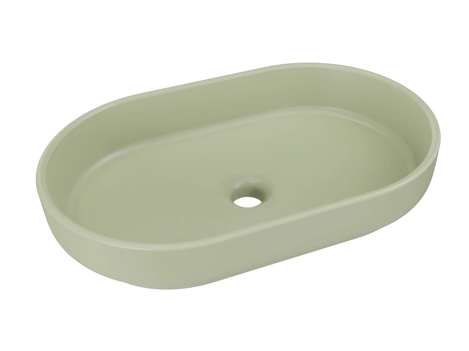 Ensemble Ovalia Cremona 80cm avec plan de travail, lavabo à poser River et armoire haute