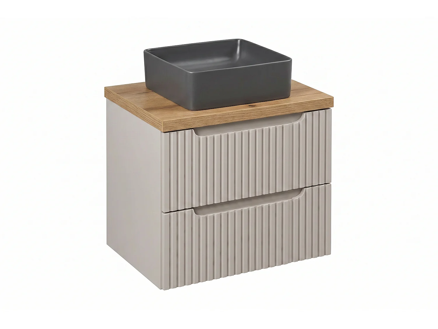 Mobile Rivo con lavabo da 50 cm e piano di lavoro