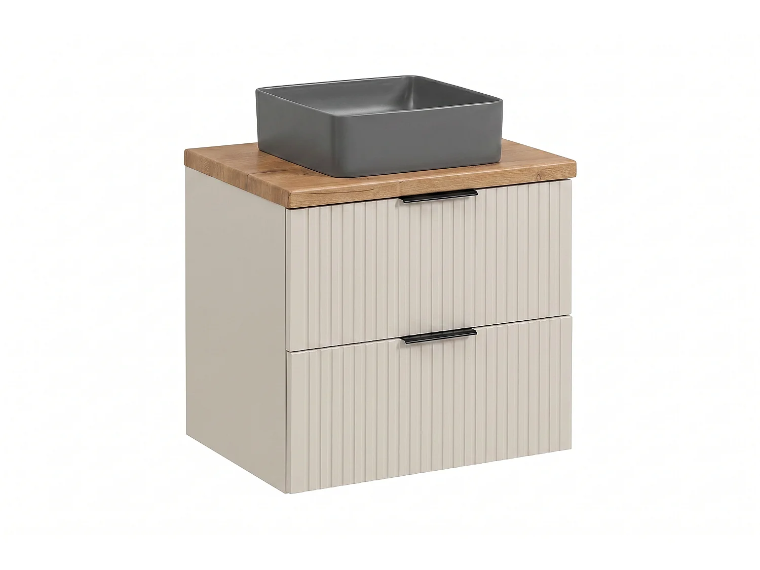 Mobile Dravo con lavabo da 60 cm e piano di lavoro