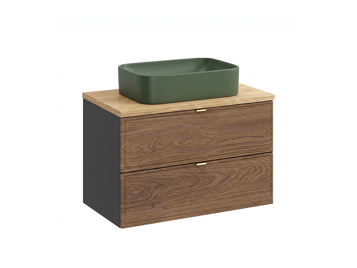 Meuble Sento avec lavabo de 80 cm et plan de travail