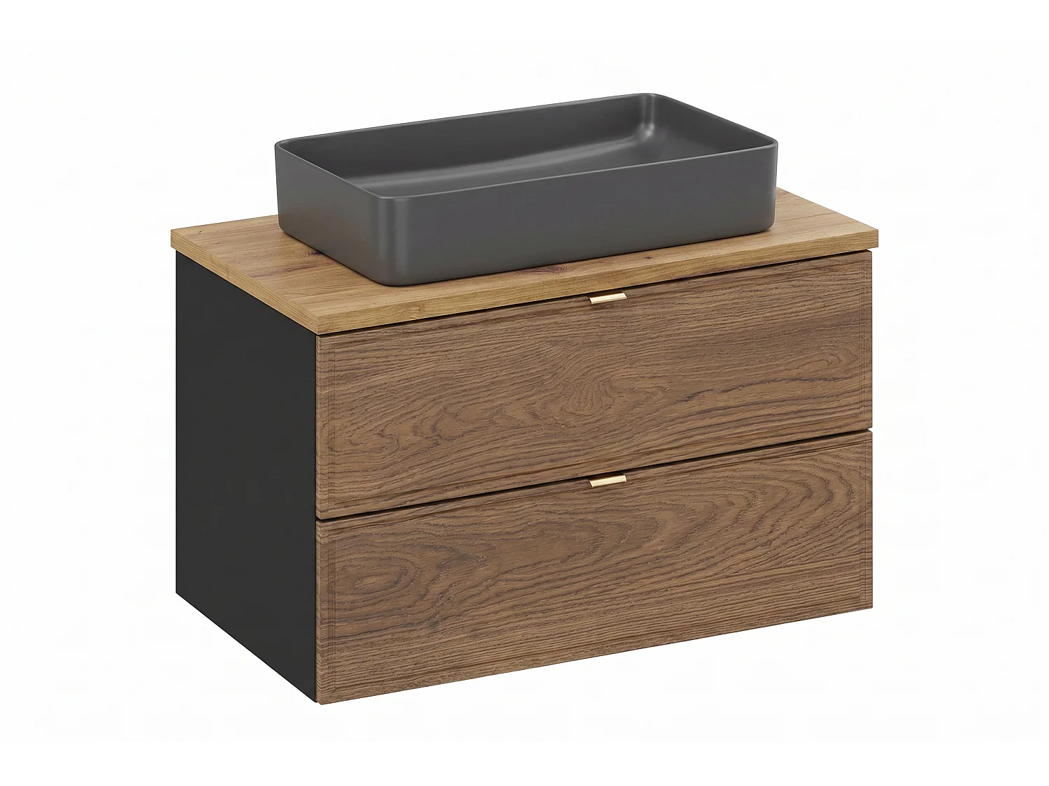 Meuble Elvio avec lavabo de 80 cm et plan de travail