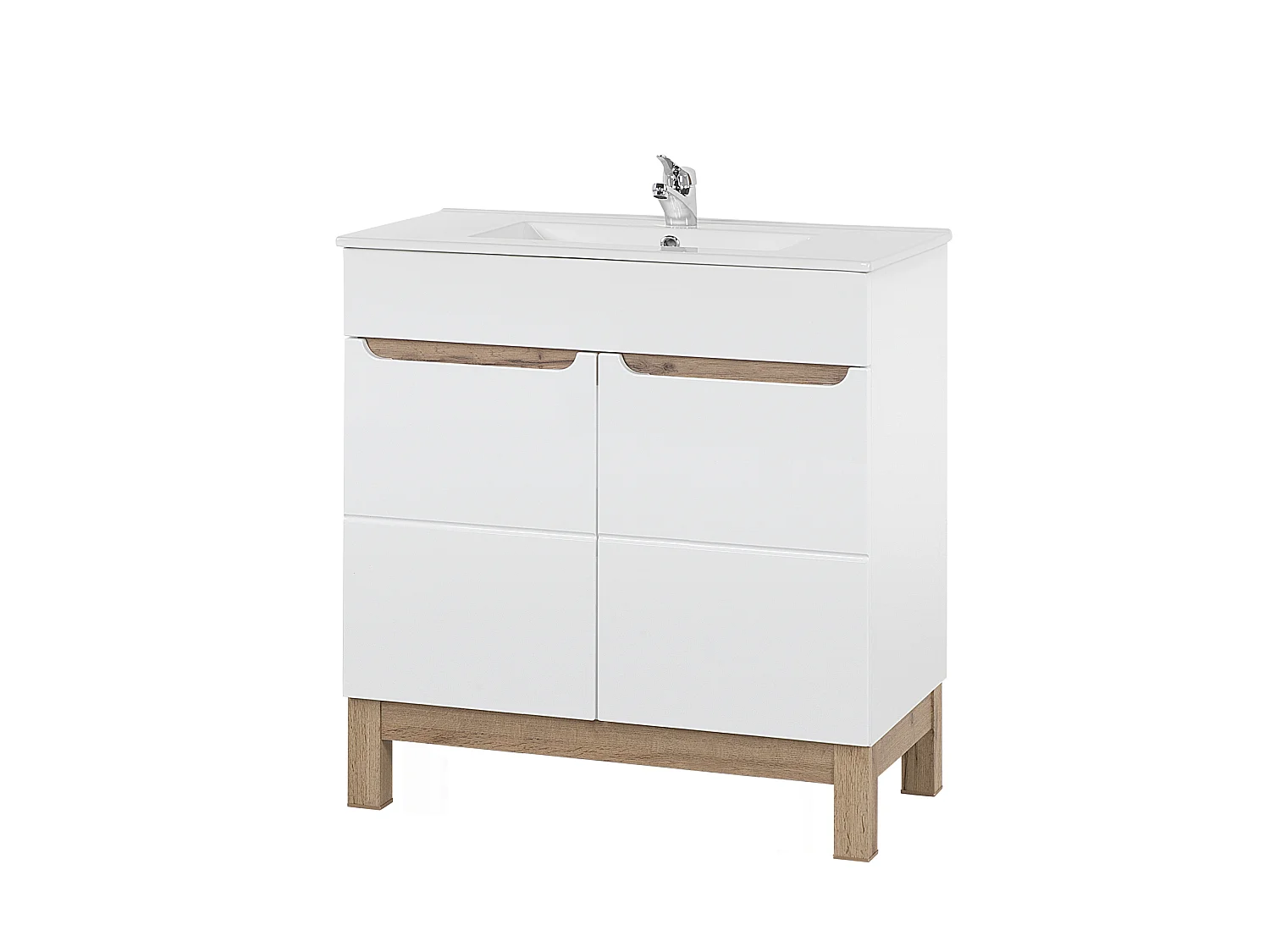 Conjunto de muebles Bali White 80cm con lavabo