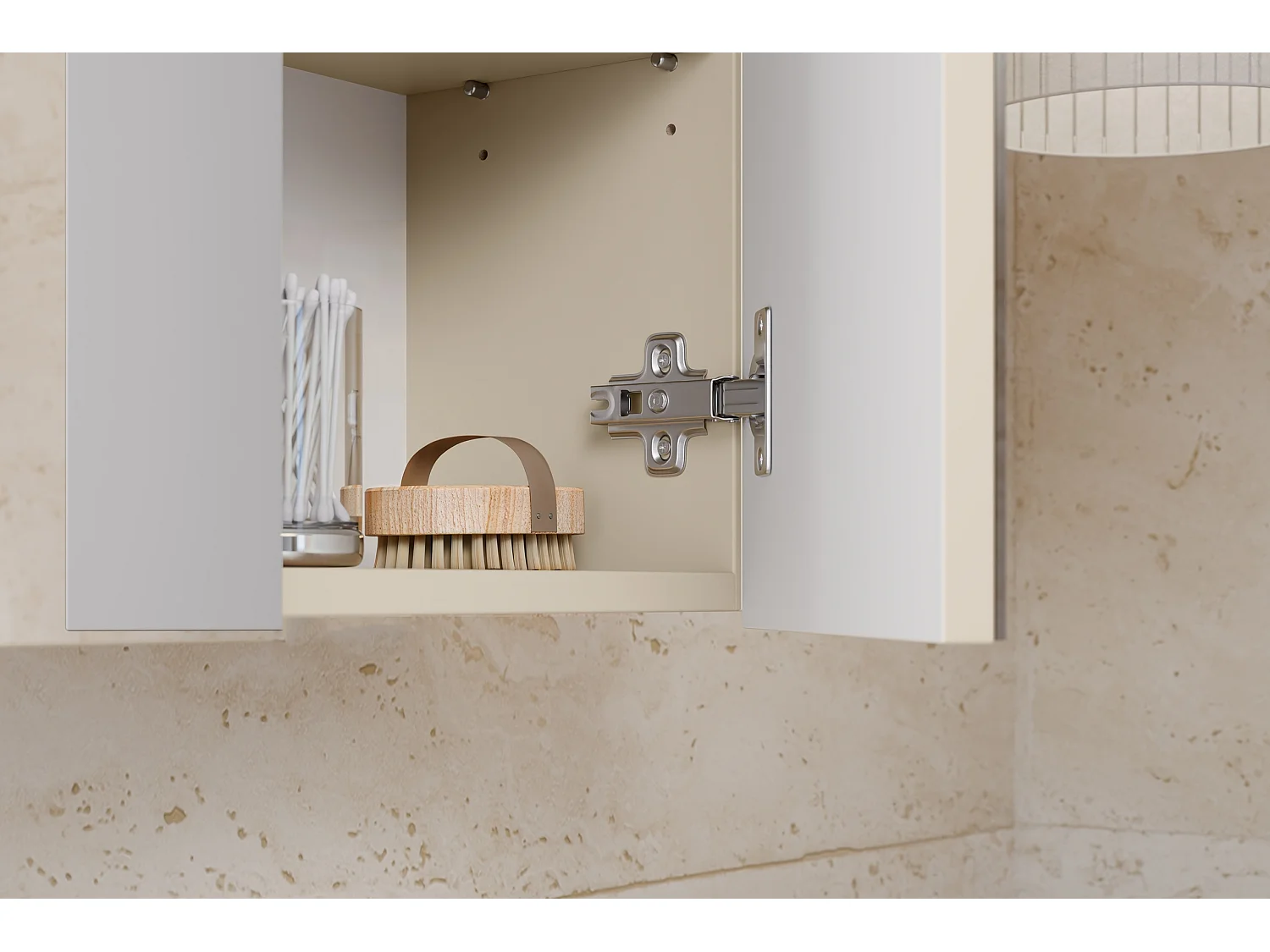 Bali Cashmere Armadio con Specchio 60cm 2 Porte
