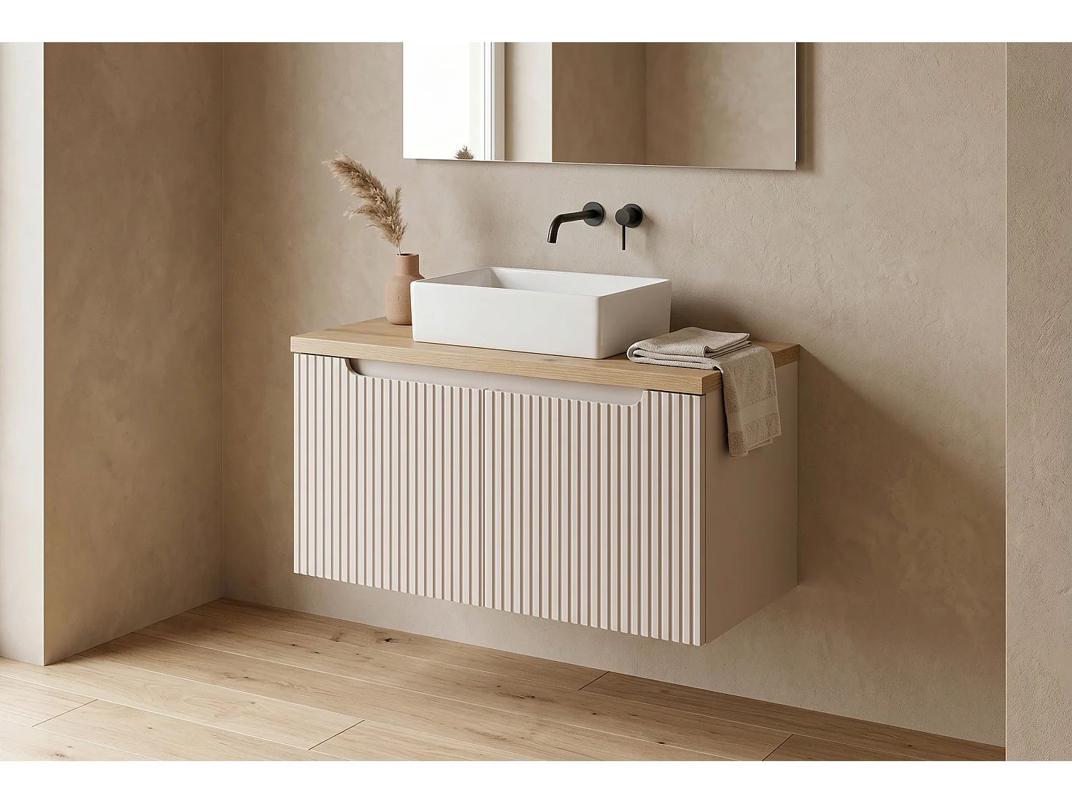 Meuble Torino Max avec lavabo de 50 cm et plan de travail