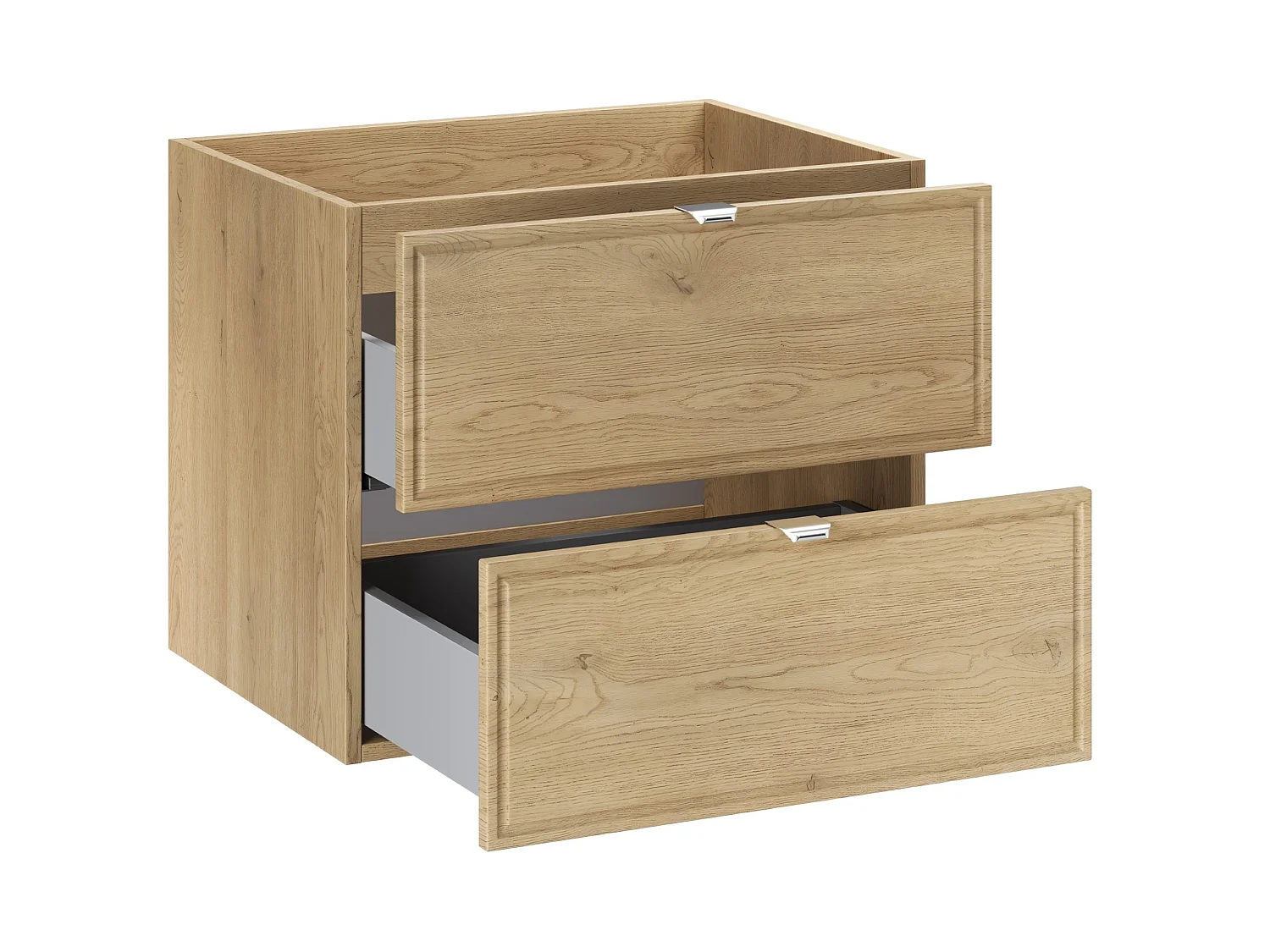 TERRA CREMONA Meuble Sous Lavabo 60cm 2 Tiroirs