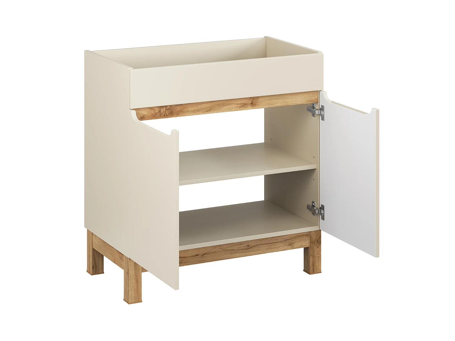 Bali Cashmere Móvel Sob Lavabo 80cm 2 Portas