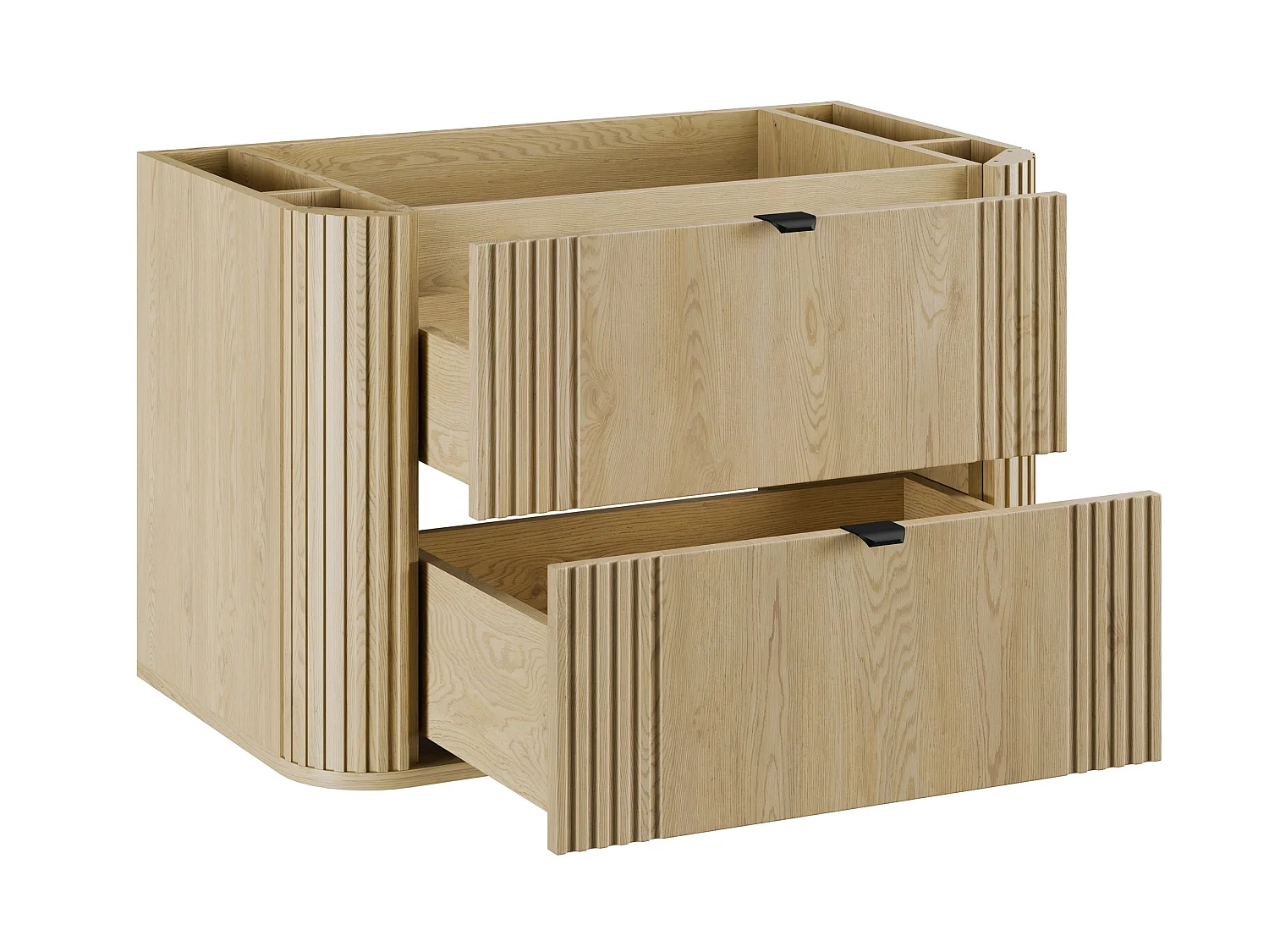 Ovalia Cremona - Meuble Sous Lavabo 80cm 2 Tiroirs