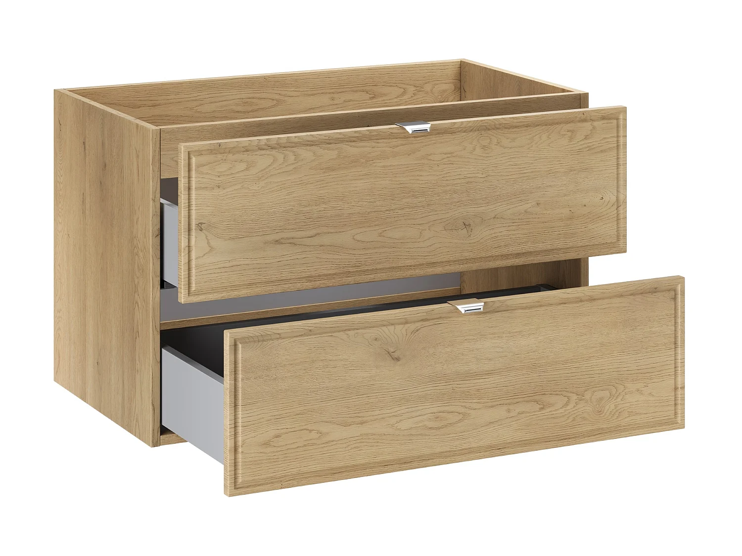 TERRA CREMONA Meuble Sous Lavabo 80cm 2 Tiroirs