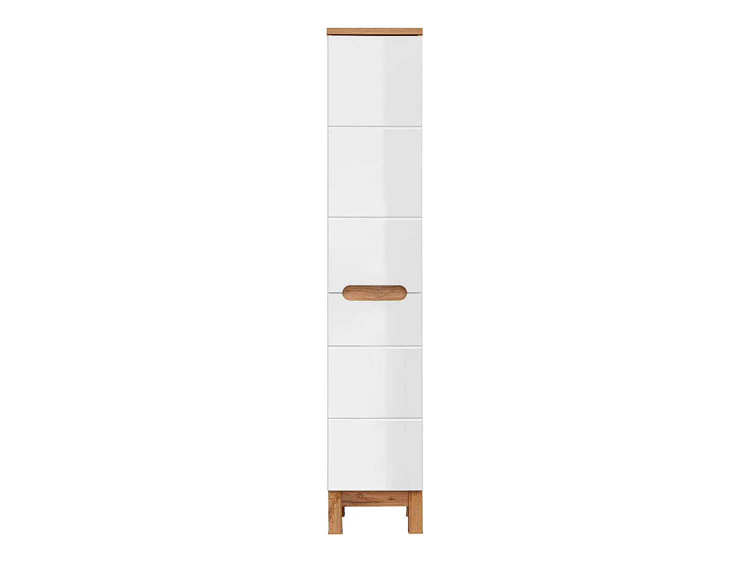 Szafka łazienkowa BALI 804 35 cm biała z koszem