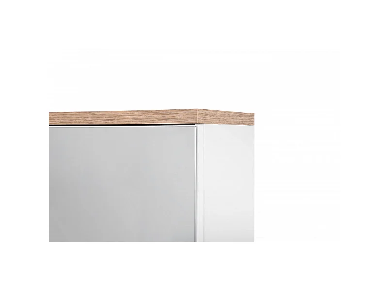 Szafka łazienkowa BALI 845 100 cm biała z lustrem