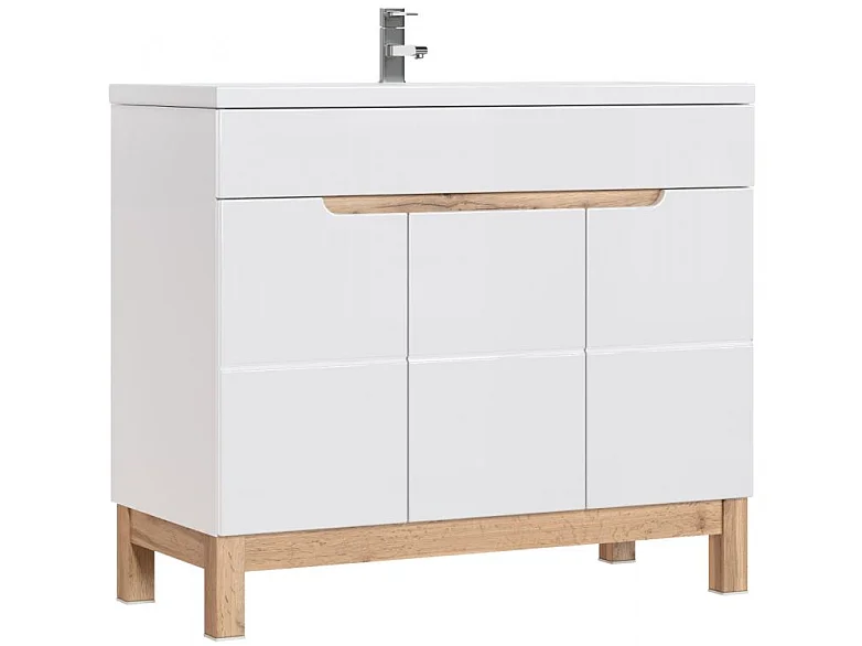 Bali White - Móvel sob lavatório 100cm 3 portas