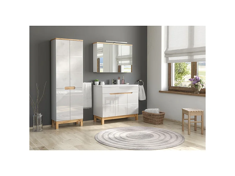 Bali White - Móvel sob lavatório 100cm 3 portas