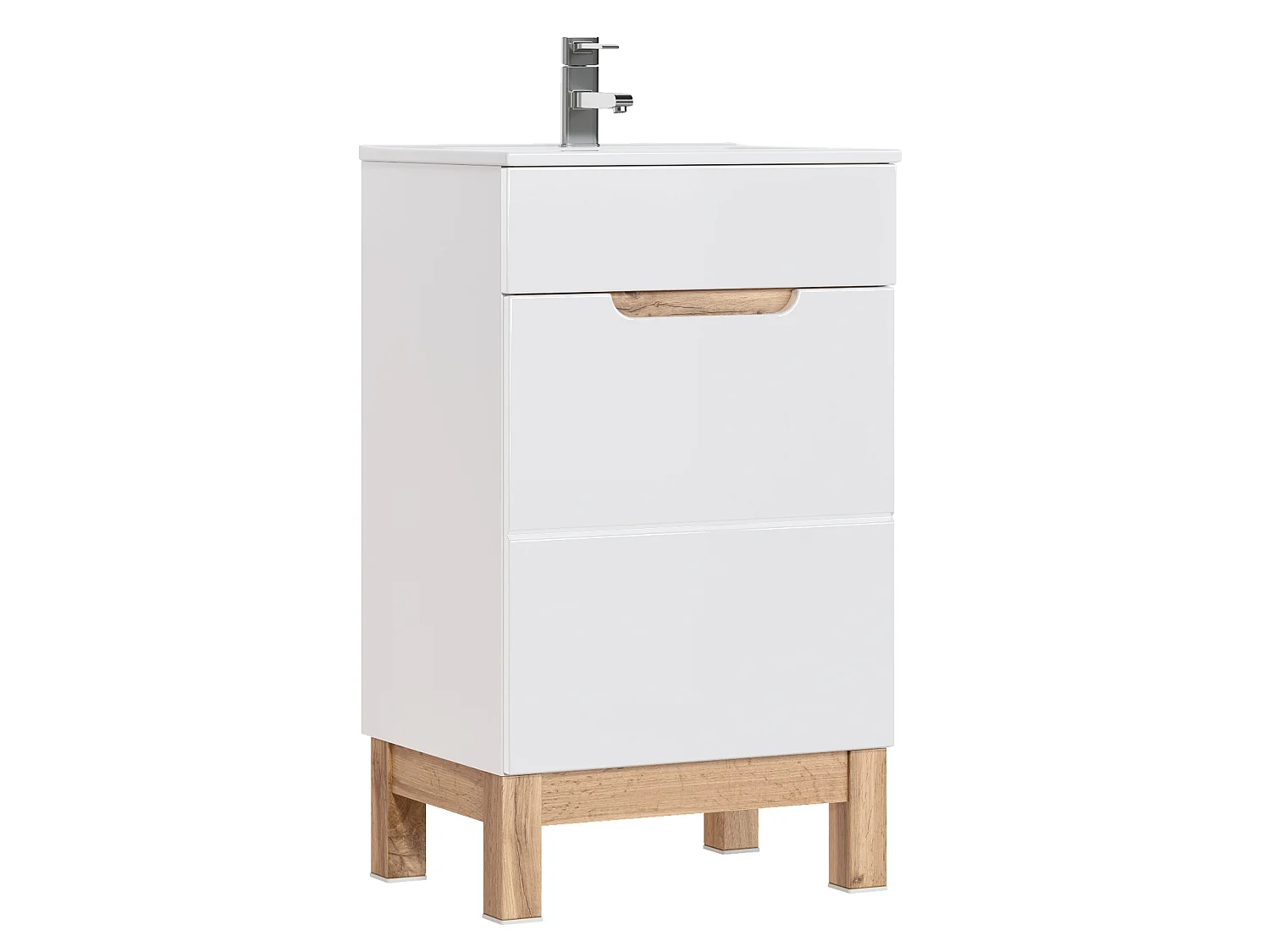 Bali White - Móvel sob lavatório 50cm 1 porta